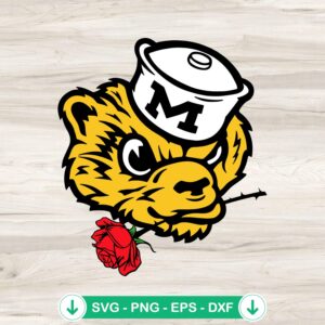 Michigan Wolverines mascot SVG file for cutting machine