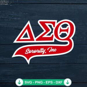 Delta Sigma Theta Sorority Inc SVG file for Cricut cutting machine