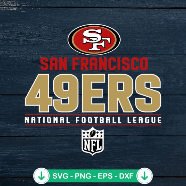 San Francisco 49ers NFL Logo svg file for Cricut cutting file