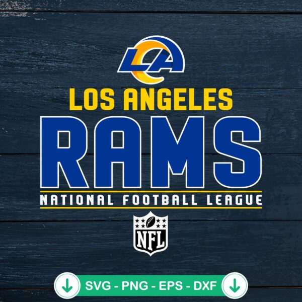 Los Angeles Rams NFL logo svg file for cricut cutting file