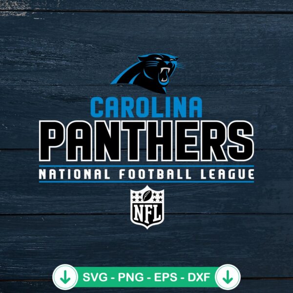 Carolina Panthers NFL logo svg file for cricut cutting machine