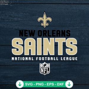 New Orleans Saints NFL logo svg file for cricut cutting machine