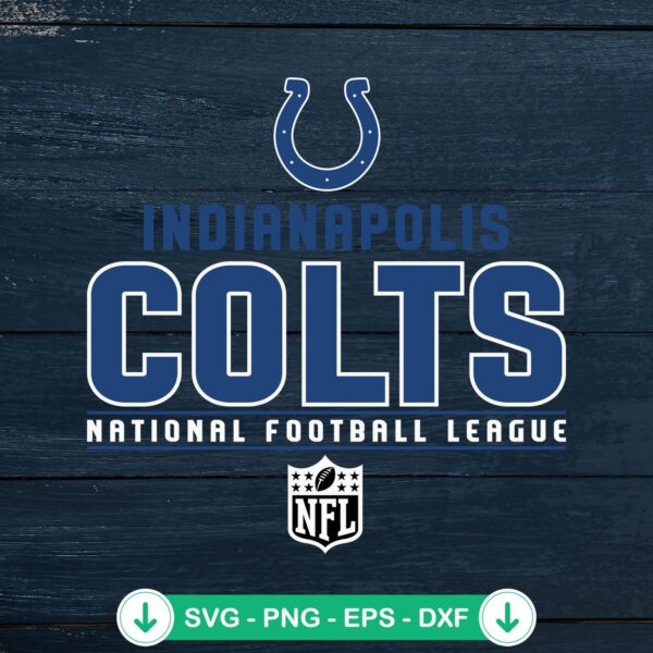 Indianapolis Colts NFL logo svg file for cutting machines