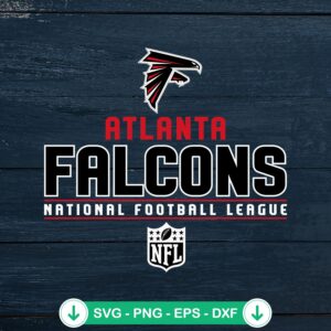Atlanta Falcons NFL logo cutting file, cricut svg