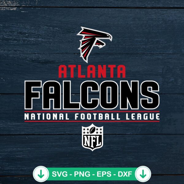 Atlanta Falcons NFL logo cutting file, cricut svg