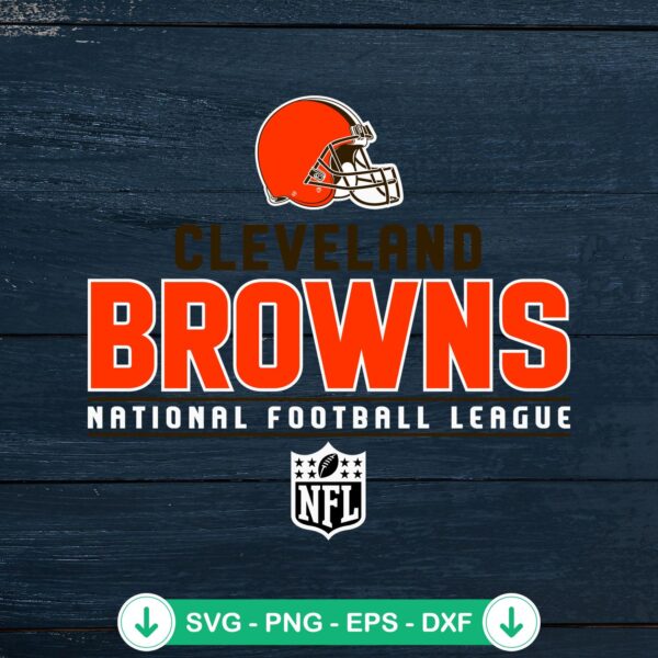 Cleveland Browns NFL logo svg file for Cricut cutting machine