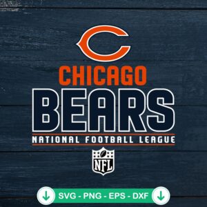 Chicago Bears NFL logo svg file for cutting machine