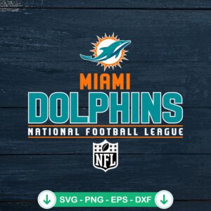 Miami Dolphins SVG file for cutting machines, cricut svg, NFL logo