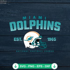 Miami Dolphins Est. 1965 svg file for cricut cutting machine