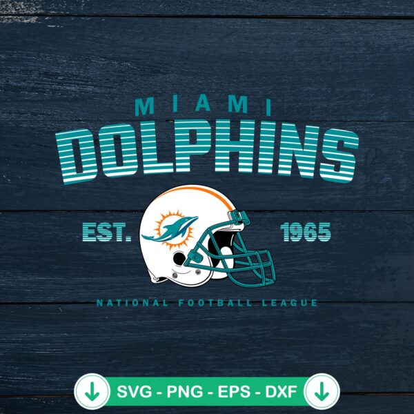 Miami Dolphins Est. 1965 svg file for cricut cutting machine