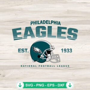 Philadelphia Eagles Est. 1933 svg file, NFL cut file