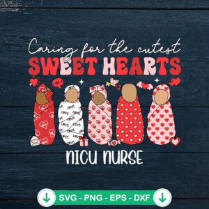 Caring For The Cutest Sweet Hearts SVG file for Cricut and cutting machine.