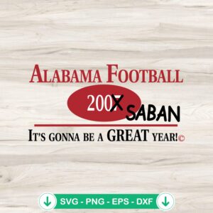 Alabama Football Nick Saban SVG file for cutting machines