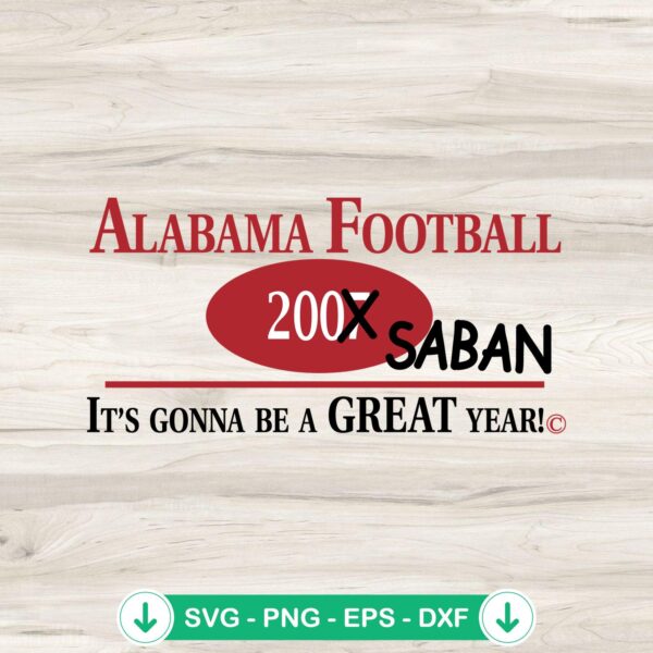Alabama Football Nick Saban SVG file for cutting machines