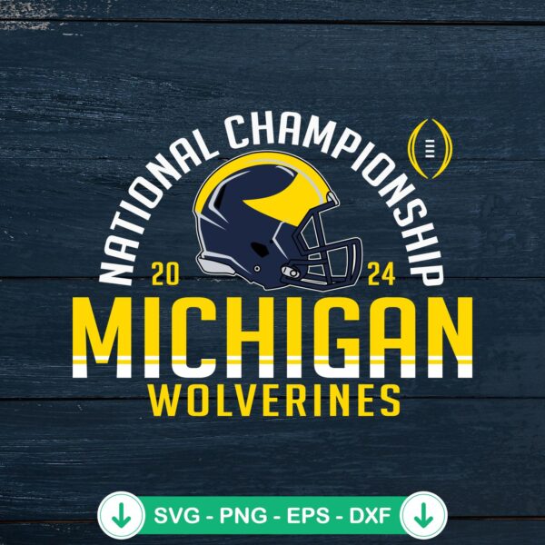 Michigan Wolverines 2024 svg file for cricut cutting machine