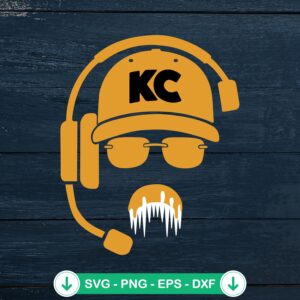Kansas City Icicle Stache SVG file, cricut svg for Andy Reid
