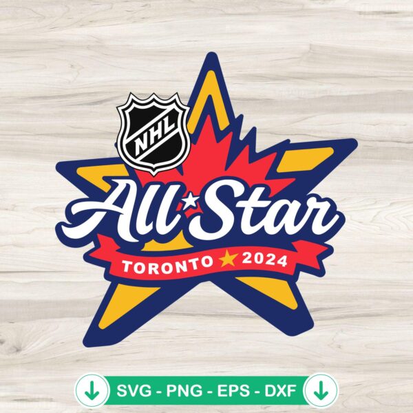 NHL All Star Toronto 2024 SVG file for Cricut cutting machine