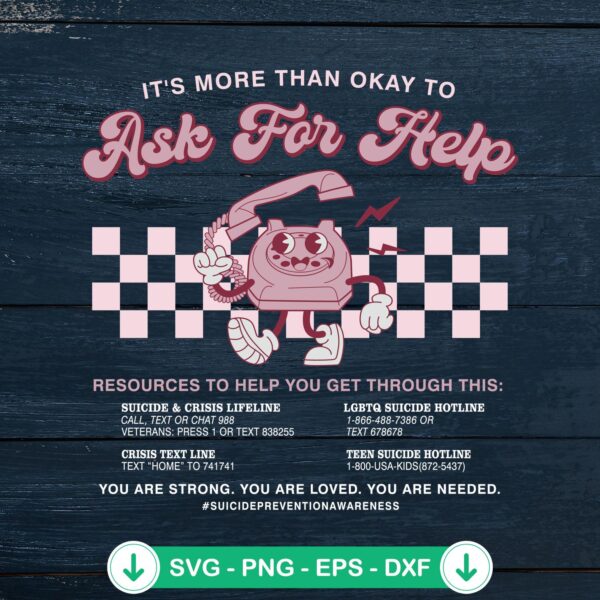 It's More Than Okay To Ask For Help SVG file - cricut svg cutting file