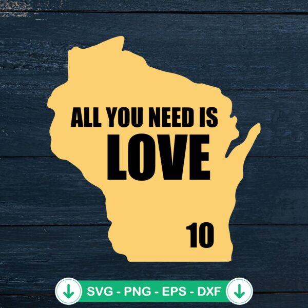 All You Need Is Jordan Love SVG file for Green Bay Packers