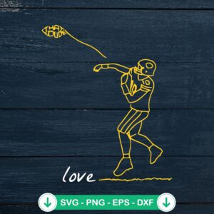 That Dude Love 10 SVG file - Green Bay Packers Cricut cut file