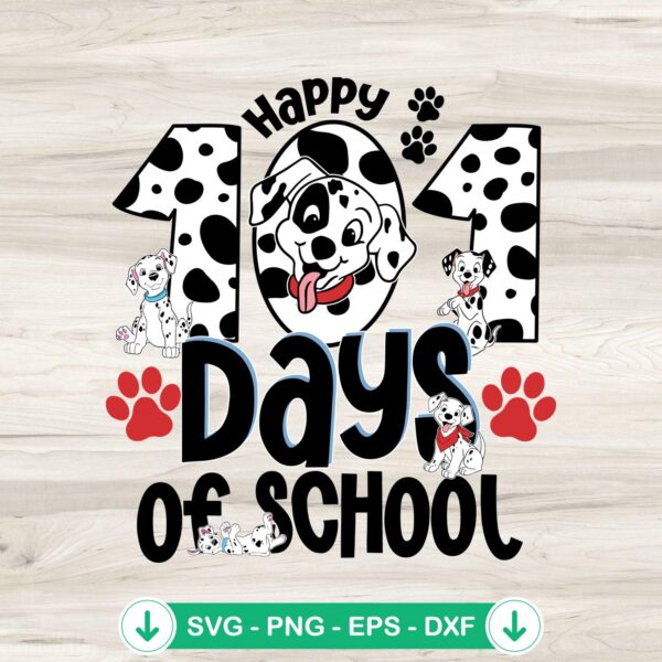 Happy 101 Days Of School SVG file for Cricut cutting machine