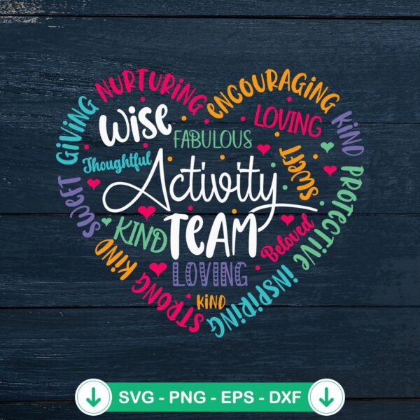 Activity Professionals Assistant SVG file for Cricut, cut file