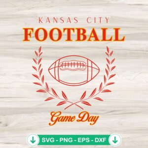 Kansas City Football Game Day SVG file for Cricut and DIY projects