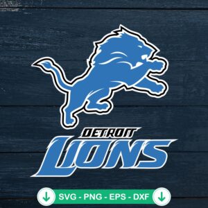 Retro Detroit Lions Logo SVG file for Cricut cutting machine