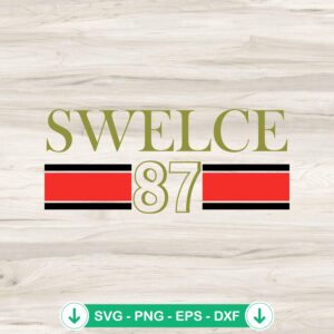 Swelce 87 KC Chiefs 2024 SVG file for Cricut cutting machine
