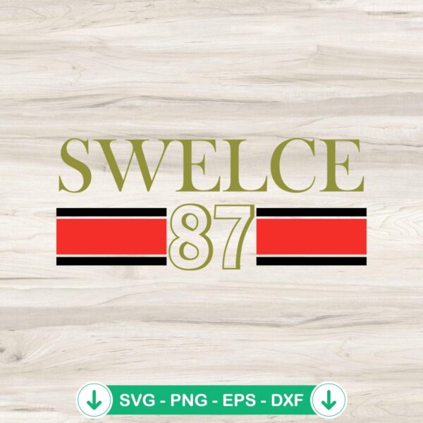 Swelce 87 KC Chiefs 2024 SVG file for Cricut cutting machine