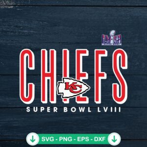 KC Chiefs Super Bowl LVIII SVG file for Cricut cutting machine