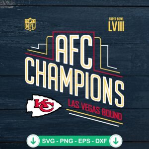 AFC Champions Las Vegas Bound SVG file for Kansas City Chiefs