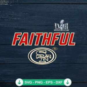 Faithful San Francisco 49ers SVG file for cutting machines