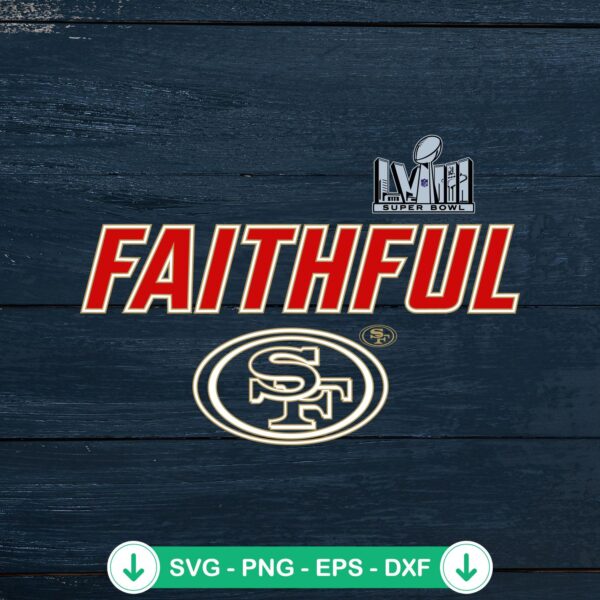 Faithful San Francisco 49ers SVG file for cutting machines