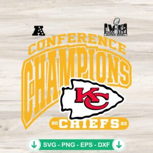 AFC Conference Champions SVG file for Kansas City Chiefs