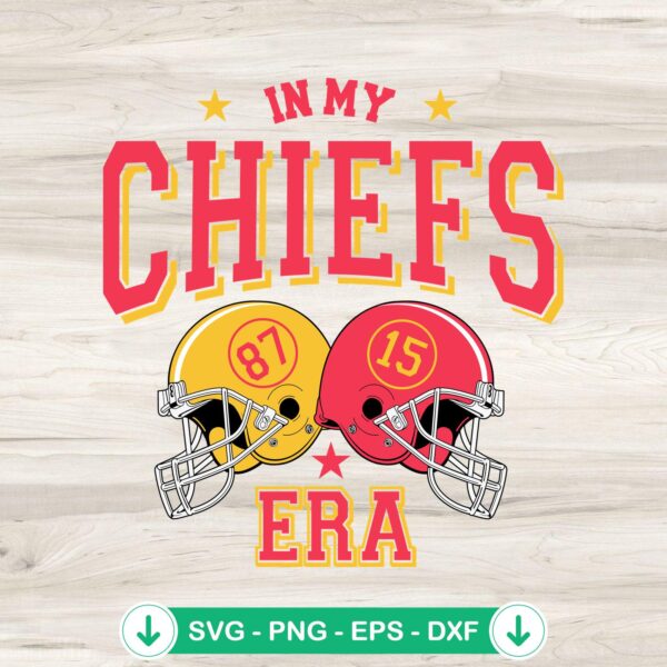 In My Chiefs Era 87 Vs 15 Helmet svg file for cricut