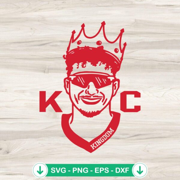 Kansas City Mahomes KingDom SVG file for Cricut crafts