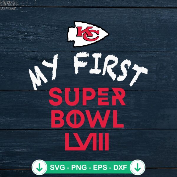 Kansas City Chiefs Super Bowl LVIII SVG file for Cricut