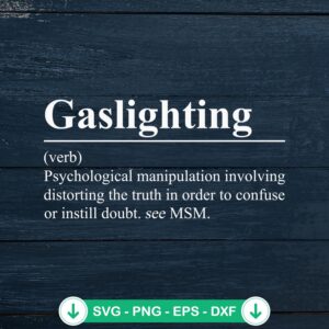 Gaslighting dictionary definition svg file for cricut cut files
