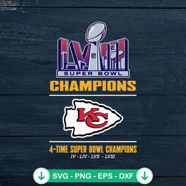 KC Chiefs Super Bowl Champions SVG file for Cricut