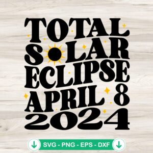 Total Solar Eclipse SVG file for Cricut and cutting machines