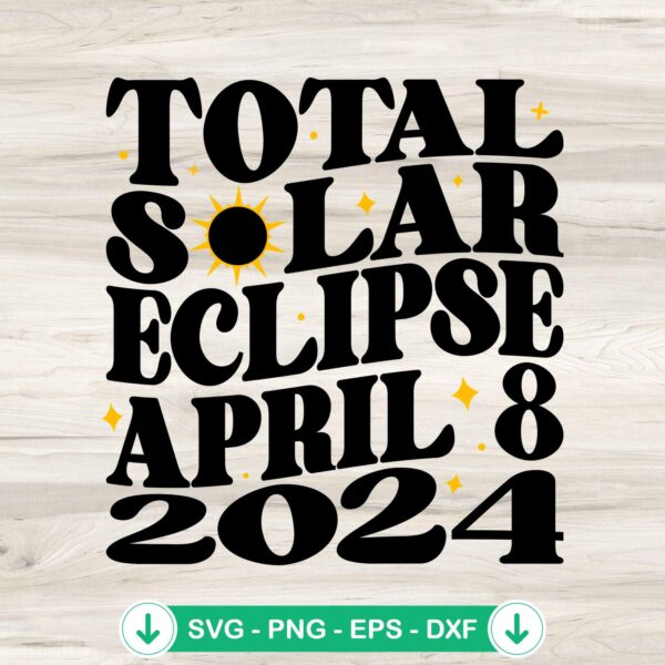 Total Solar Eclipse SVG file for Cricut and cutting machines