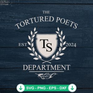 Taylor Swift TTPD New Album 2024 SVG file for Cricut and cutting machine