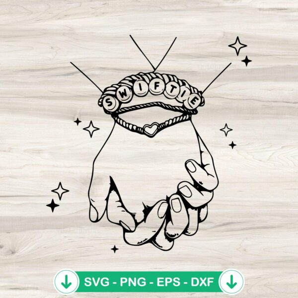 Swiftie Bracelets SVG file for Cricut cutting machine compatible