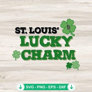 St. Louis Lucky Charm SVG file for Cricut and DIY projects