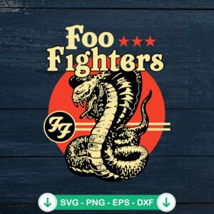 Foo Fighters Cobra Logo SVG file - cricut cutting file