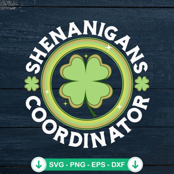 Shenanigans Coordinator SVG file for St. Patrick's Day crafts