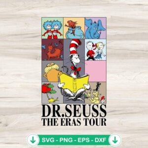 Dr. Seuss The Eras Tour SVG file for Cricut cutting machine