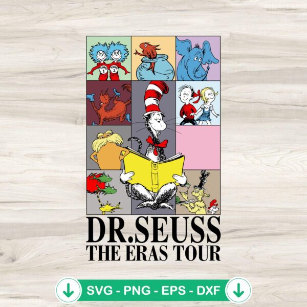 Dr. Seuss The Eras Tour SVG file for Cricut cutting machine