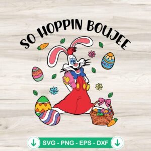 Easter So Hoppin Boujee tumbler SVG file for Cricut cutting